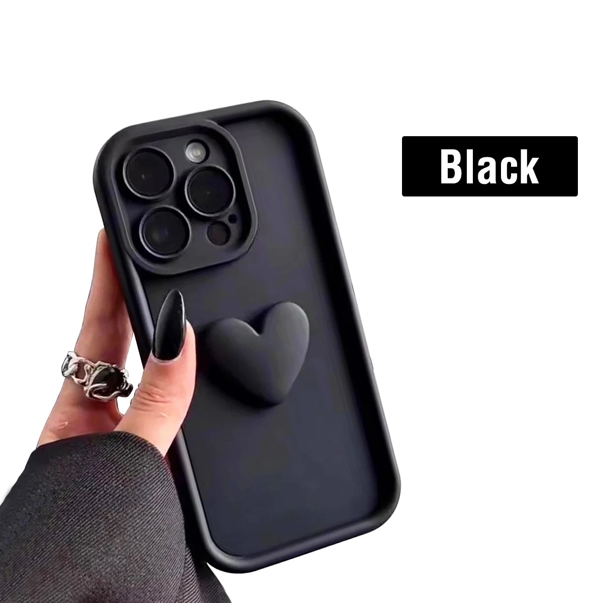 3D Love Silicone Phone Case