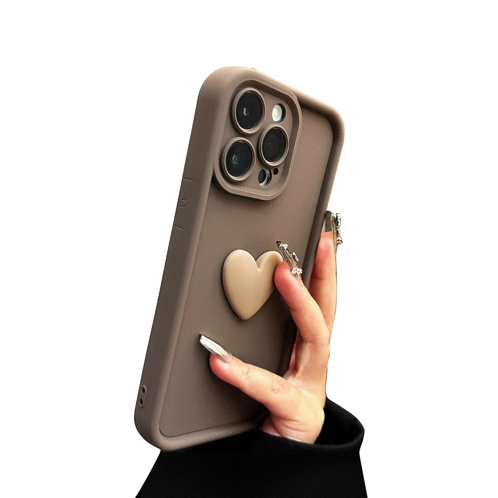 3D-Liebes-Silikon-Handyhülle