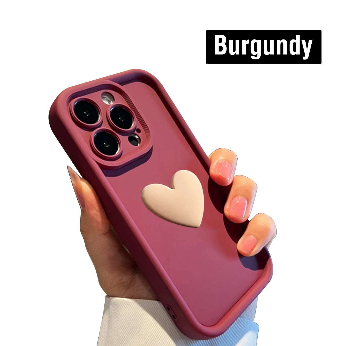3D Love Silicone Phone Case