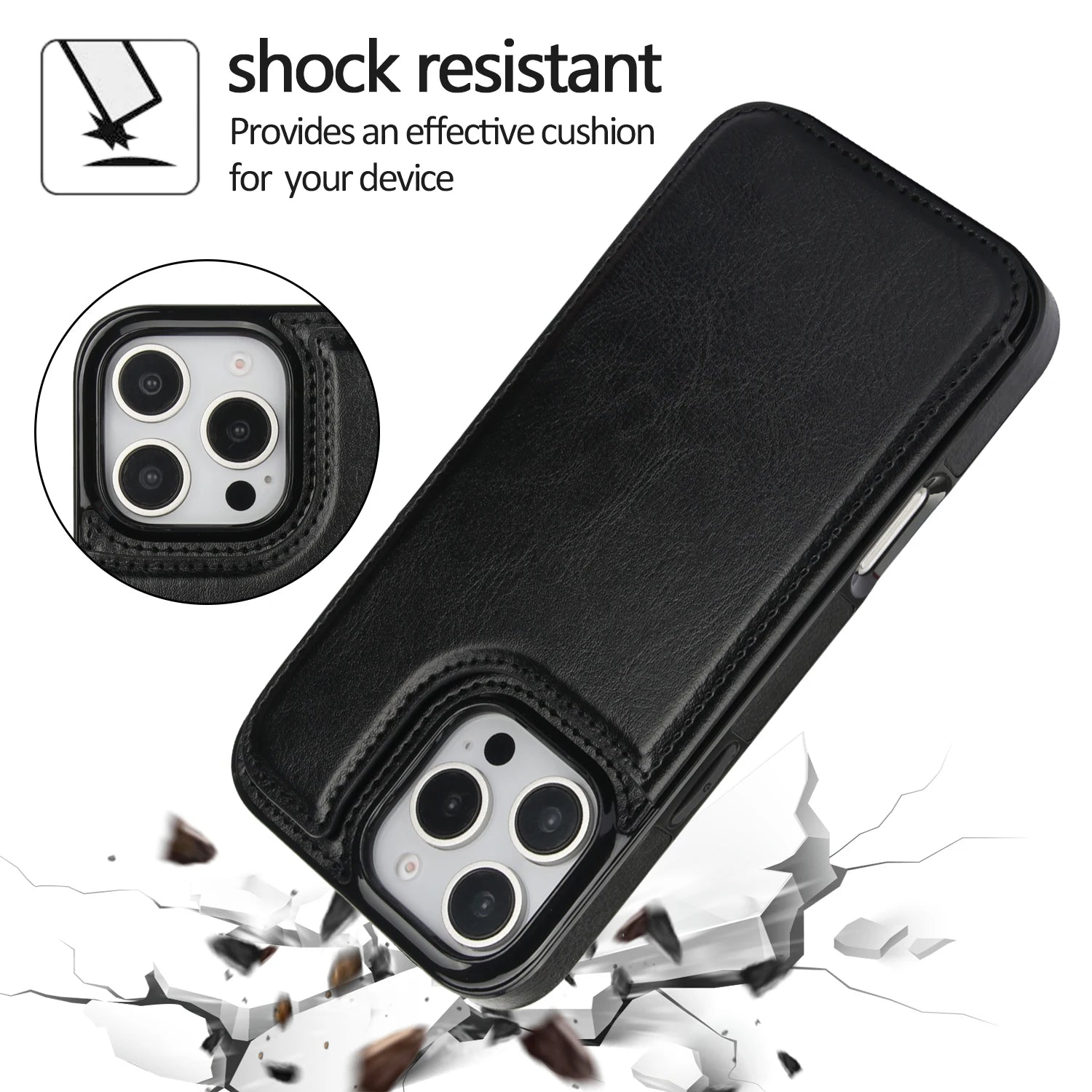 Retro Leather Wallet Phone Case