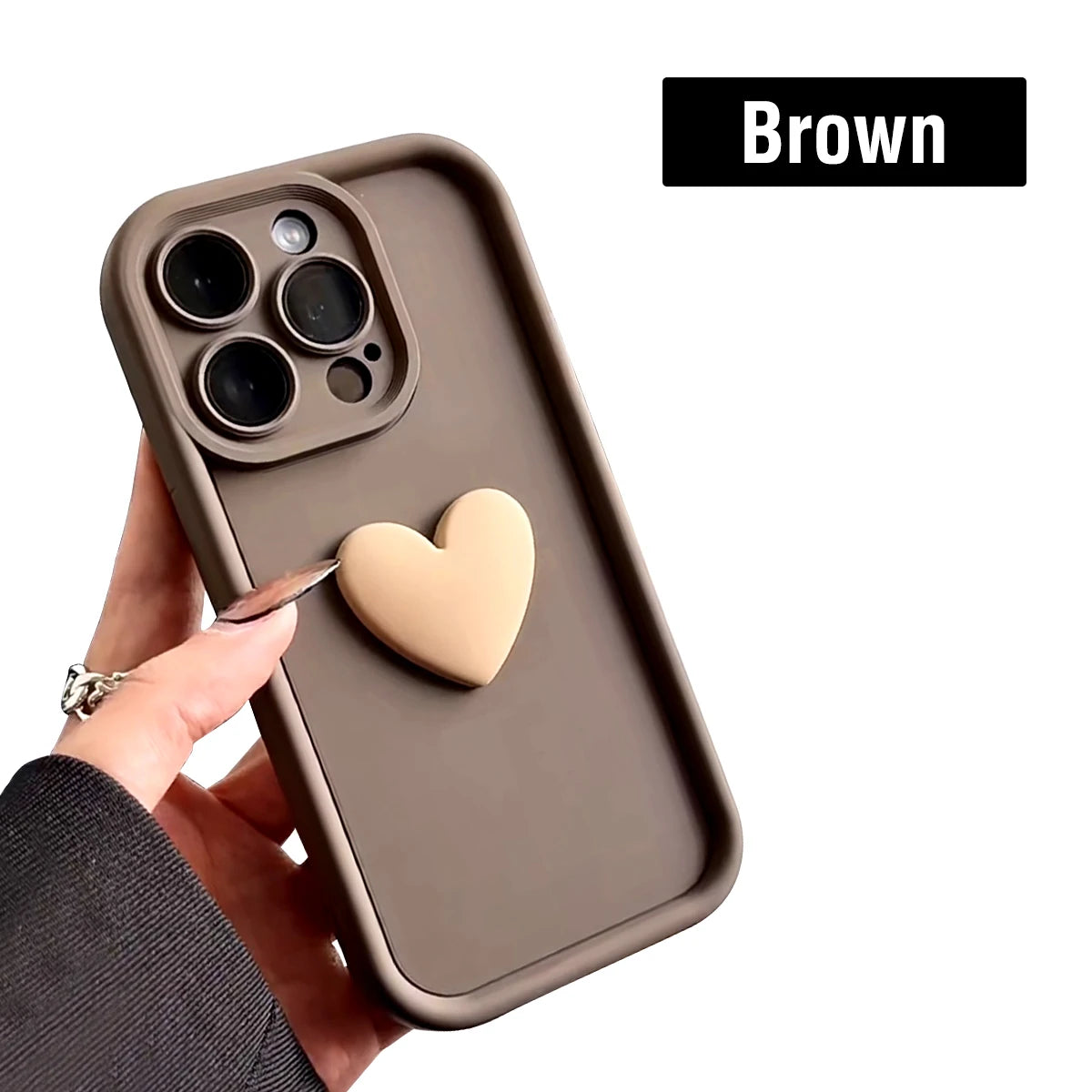 3D Love Silicone Phone Case