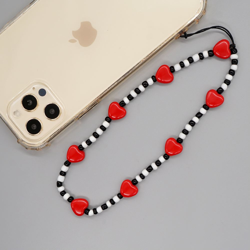 Pearl Beaded Phone Lanyard