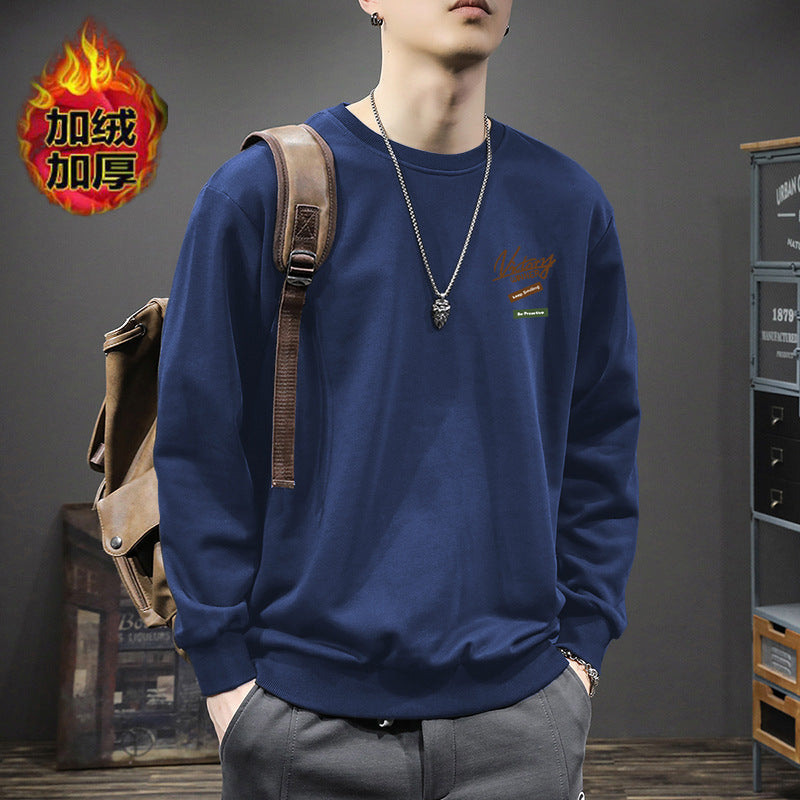 Men's Loose Printed Pullover Sweatshirt