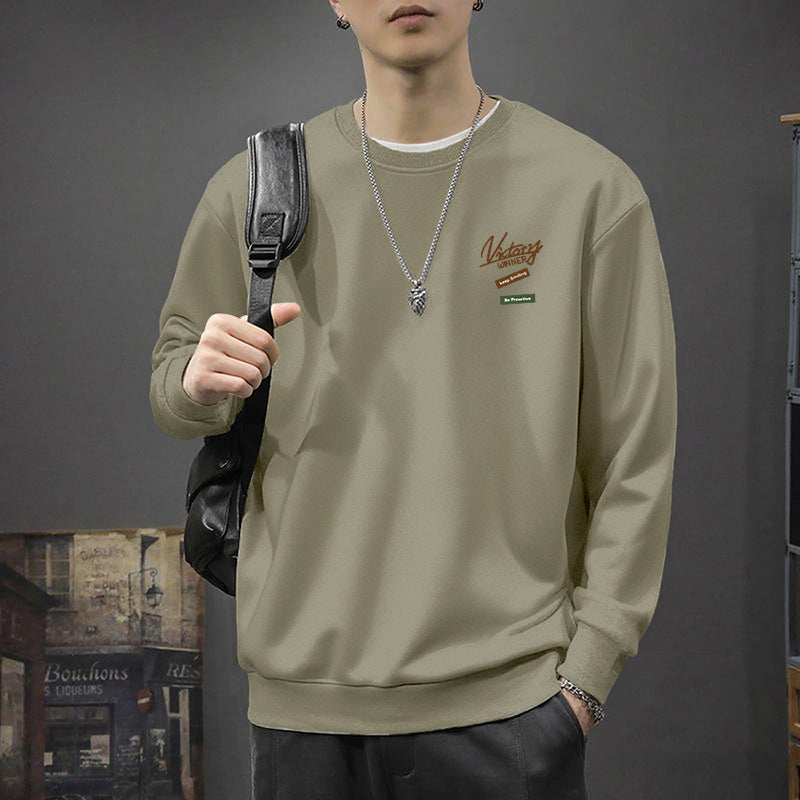 Men's Loose Printed Pullover Sweatshirt
