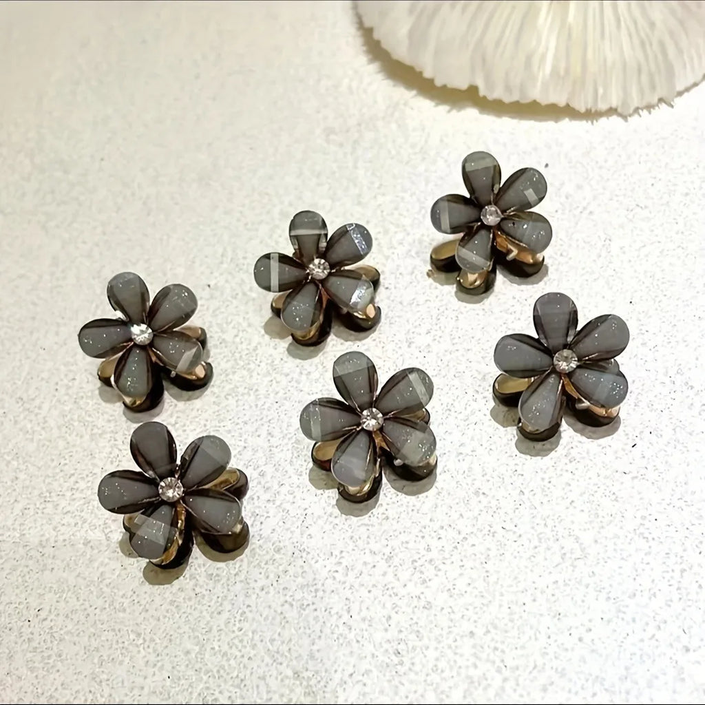 Lot de barrettes à cheveux fleur et perles