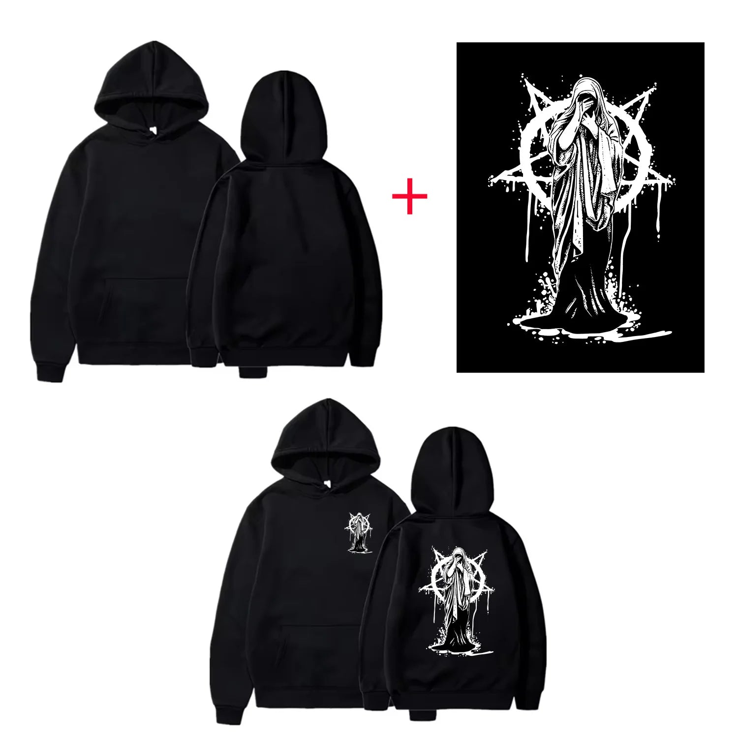 Custom Logo Unisex Pullover Hoodie