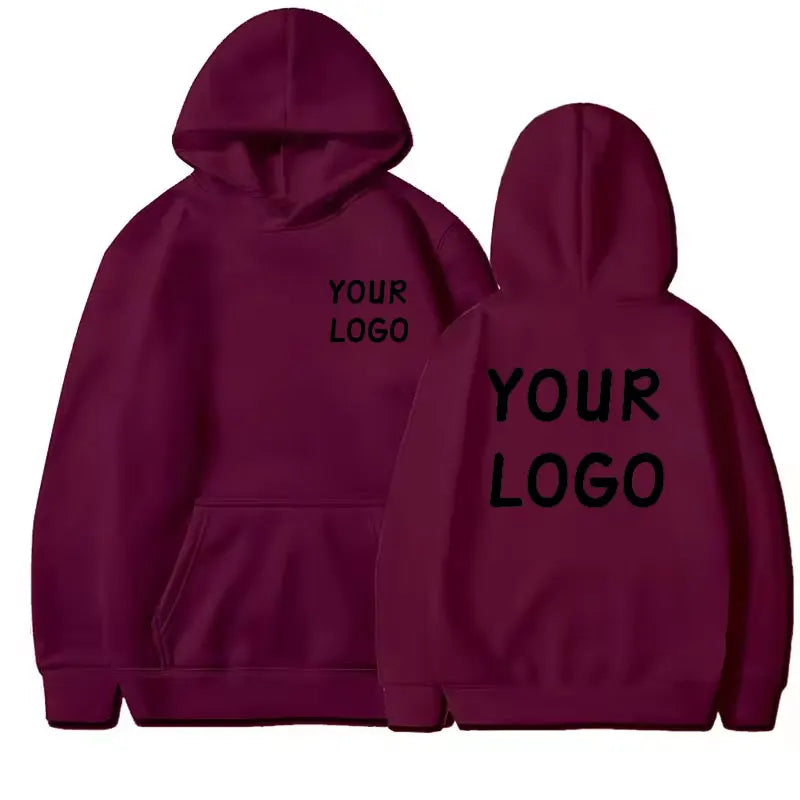Custom Logo Unisex Pullover Hoodie
