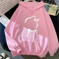 Kapuzenpullover mit Katzenmotiv