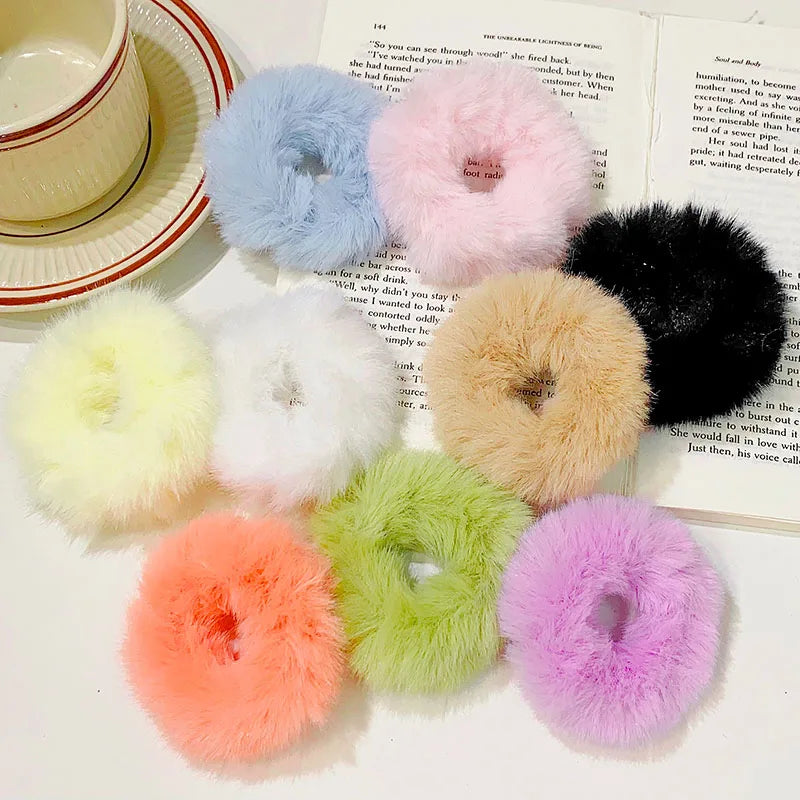 Neues Buntes Flauschiges Haarband