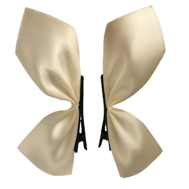 Satin Bowknot Duckbill Hair Clip