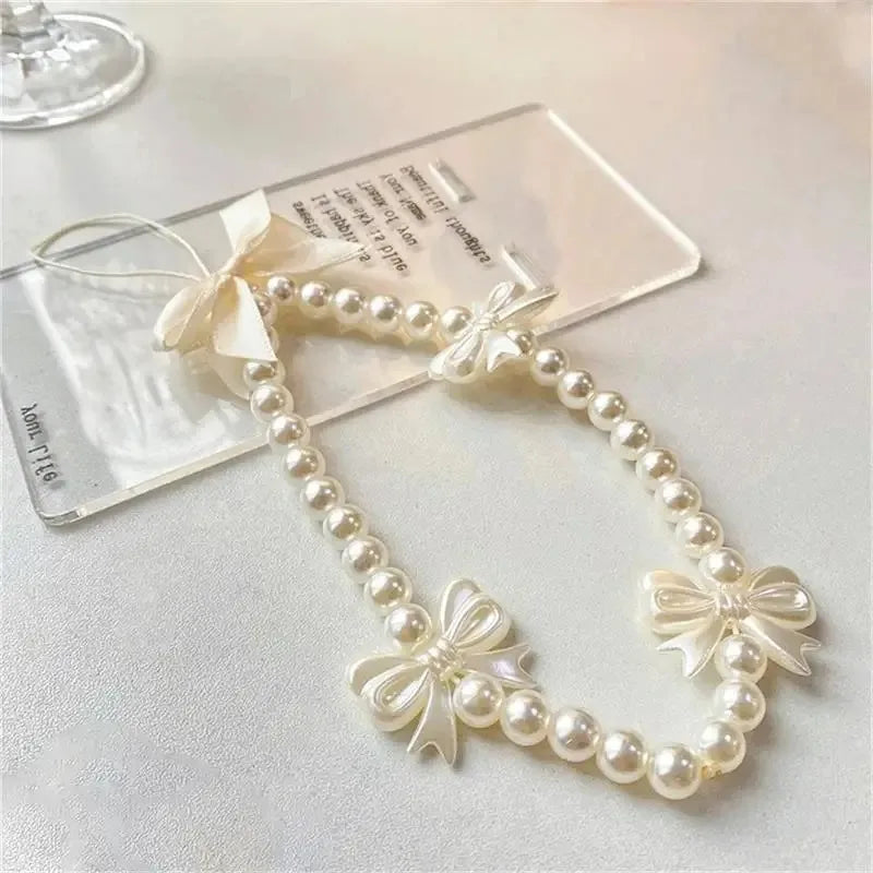 Strawberry Pearl Phone Strap